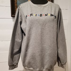 TV Show Friends Sweatshirt, Gray, Size XL, New/Never Worn